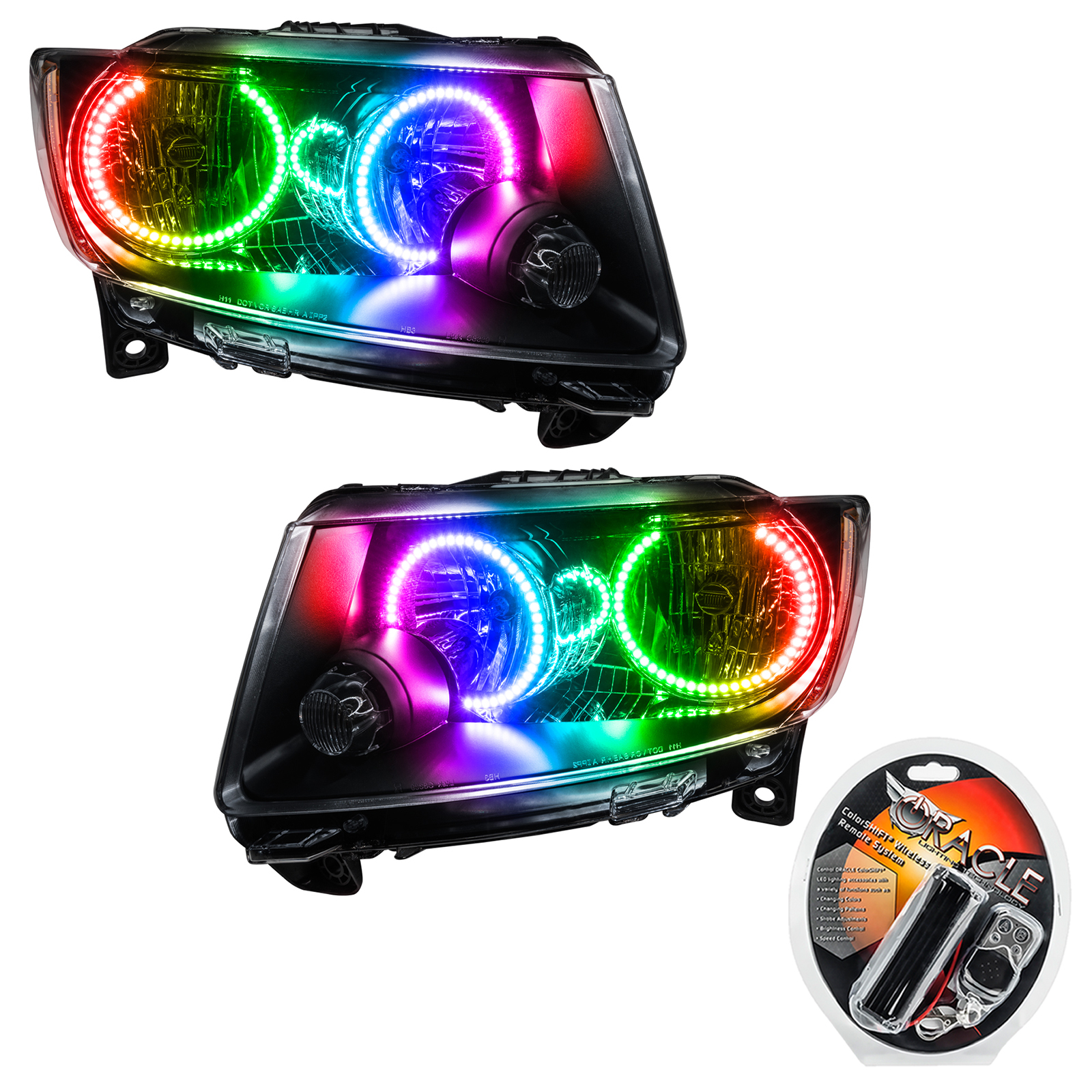 7070-330 - 2011-2013 Jeep Grand Cherokee SMD HL (Non-HID) - Chrome